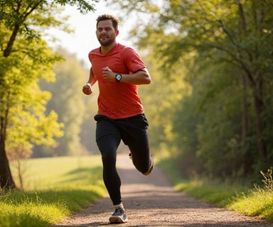 Person exercising outdoors with natural movement and fitness activities